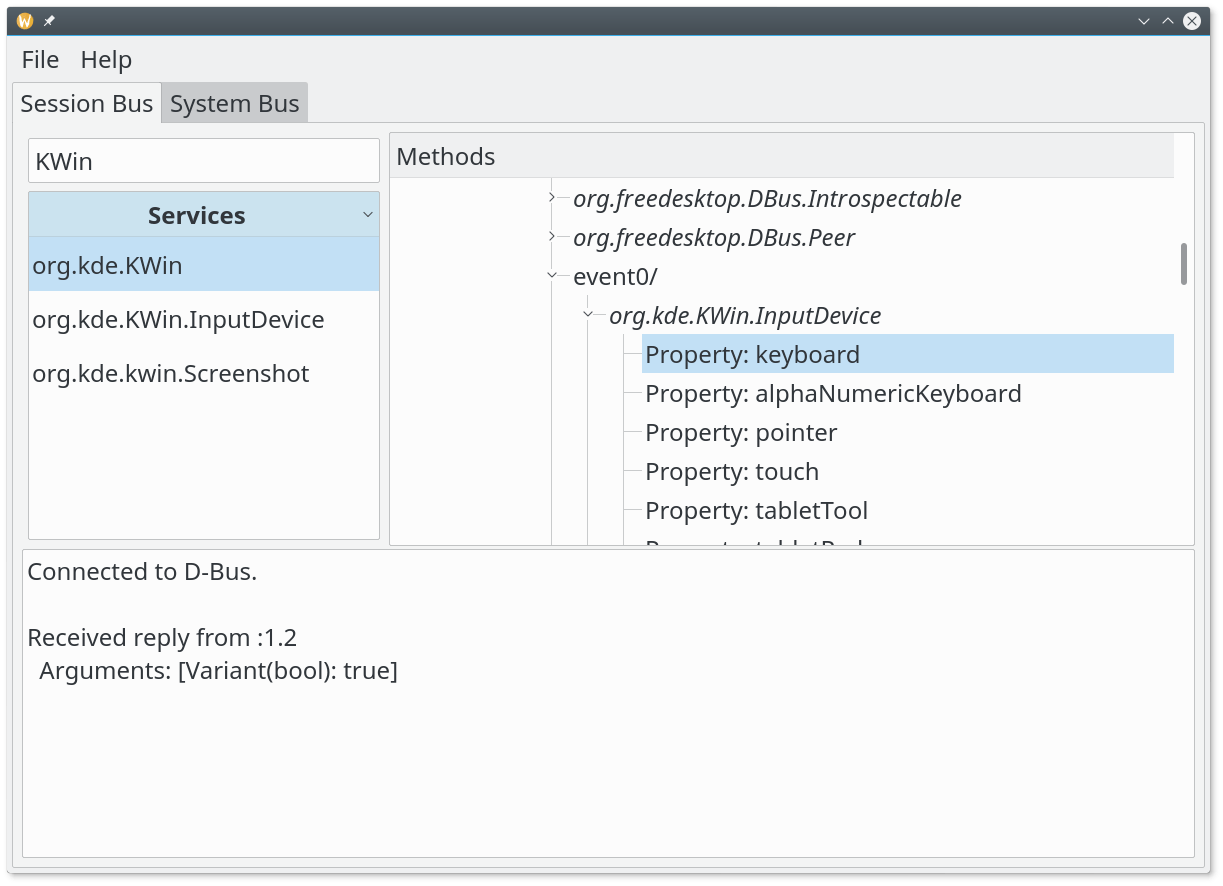 暴露到DBus的输入设备